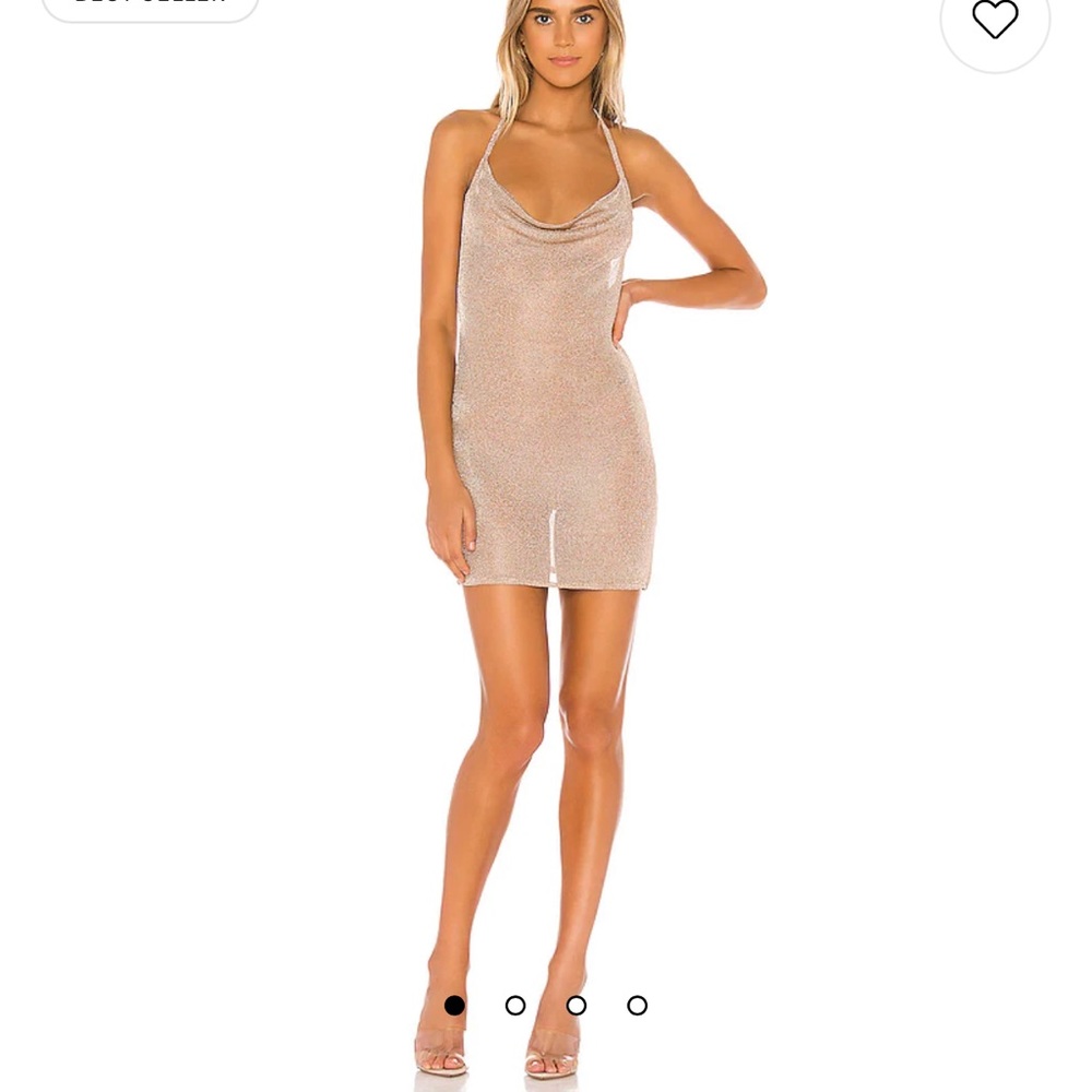 Brina Mini Dress in Rose Gold